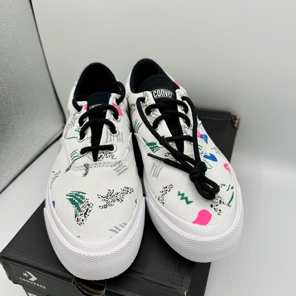 NWT Converse Skid Grip CVO Sneakers Unisex Archive Print - White Geometric 80’s - Picture 9 of 14